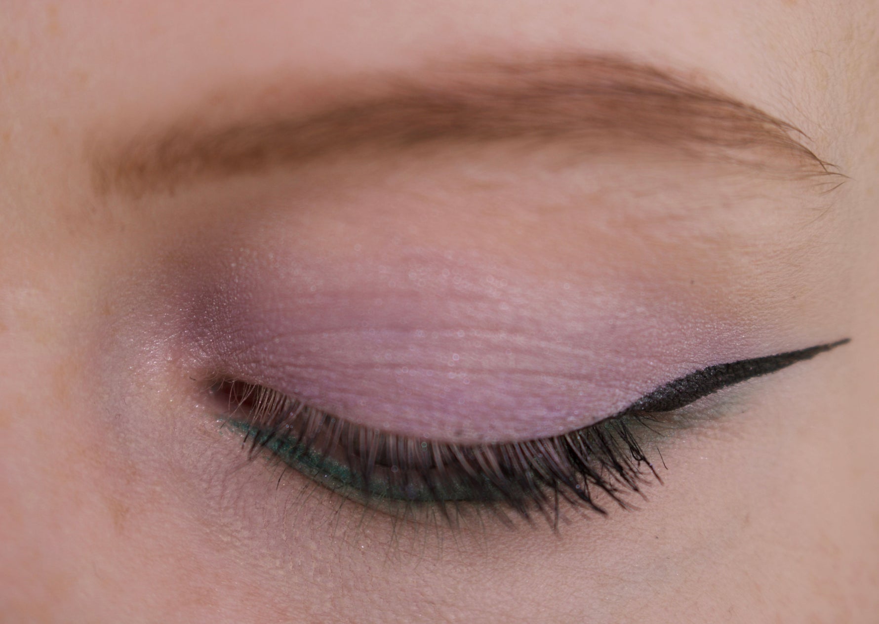 Eyeshadow Taylor voorbeeld oog gesloten
